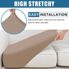 image:imageSmiry Waterproof Couch Cushion Covers Stretch Sofa Cushion Cover  Waterproof Elastic NonSlip Soft Washable Sofa Slipcover Furniture Protector for Pets Kid 3 PackMocha