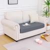 image:imageSmiry Waterproof Couch Cushion Covers Stretch Sofa Cushion Cover  Waterproof Elastic NonSlip Soft Washable Sofa Slipcover Furniture Protector for Pets Kid 3 PackDark Grey