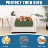 image:imageSmiry Waterproof Couch Cushion Covers Stretch Sofa Cushion Cover  Waterproof Elastic NonSlip Soft Washable Sofa Slipcover Furniture Protector for Pets Kid 3 PackBronze Green