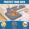 image:imageSmiry Waterproof Couch Cushion Covers Stretch Sofa Cushion Cover  Waterproof Elastic NonSlip Soft Washable Sofa Slipcover Furniture Protector for Pets Kid 3 PackGrey
