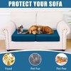 image:imageSmiry Waterproof Couch Cushion Covers Stretch Sofa Cushion Cover  Waterproof Elastic NonSlip Soft Washable Sofa Slipcover Furniture Protector for Pets Kid 3 PackDeep Teal