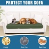 image:imageSmiry Waterproof Couch Cushion Covers Stretch Sofa Cushion Cover  Waterproof Elastic NonSlip Soft Washable Sofa Slipcover Furniture Protector for Pets Kid 3 PackBronze Green