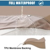 image:imageSmiry Waterproof Couch Cushion Covers Stretch Sofa Cushion Cover  Waterproof Elastic NonSlip Soft Washable Sofa Slipcover Furniture Protector for Pets Kid 3 PackMocha