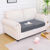 image:imageSmiry Waterproof Couch Cushion Covers Stretch Sofa Cushion Cover  Waterproof Elastic NonSlip Soft Washable Sofa Slipcover Furniture Protector for Pets Kid 3 PackDark Grey