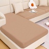 image:imageSmiry Waterproof Couch Cushion Covers Stretch Sofa Cushion Cover  Waterproof Elastic NonSlip Soft Washable Sofa Slipcover Furniture Protector for Pets Kid 3 PackCamel