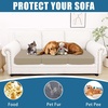 image:imageSmiry Waterproof Couch Cushion Covers Stretch Sofa Cushion Cover  Waterproof Elastic NonSlip Soft Washable Sofa Slipcover Furniture Protector for Pets Kid 3 PackKhaki