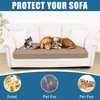 image:imageSmiry Waterproof Couch Cushion Covers Stretch Sofa Cushion Cover  Waterproof Elastic NonSlip Soft Washable Sofa Slipcover Furniture Protector for Pets Kid 3 PackMocha
