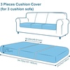 image:imageSmiry Waterproof Couch Cushion Covers Stretch Sofa Cushion Cover  Waterproof Elastic NonSlip Soft Washable Sofa Slipcover Furniture Protector for Pets Kid 3 PackBronze Green