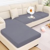 image:imageSmiry Waterproof Couch Cushion Covers Stretch Sofa Cushion Cover  Waterproof Elastic NonSlip Soft Washable Sofa Slipcover Furniture Protector for Pets Kid 3 PackGrey