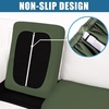 image:imageSmiry Waterproof Couch Cushion Covers Stretch Sofa Cushion Cover  Waterproof Elastic NonSlip Soft Washable Sofa Slipcover Furniture Protector for Pets Kid 3 PackBronze Green