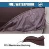 image:imageSmiry Waterproof Couch Cushion Covers Stretch Sofa Cushion Cover  Waterproof Elastic NonSlip Soft Washable Sofa Slipcover Furniture Protector for Pets Kid 3 PackChocolate