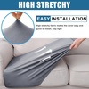 image:imageSmiry Waterproof Couch Cushion Covers Stretch Sofa Cushion Cover  Waterproof Elastic NonSlip Soft Washable Sofa Slipcover Furniture Protector for Pets Kid 3 PackGrey