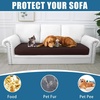 image:imageSmiry Waterproof Couch Cushion Covers Stretch Sofa Cushion Cover  Waterproof Elastic NonSlip Soft Washable Sofa Slipcover Furniture Protector for Pets Kid 3 PackChocolate