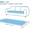 image:imageSmiry Waterproof Couch Cushion Covers Stretch Sofa Cushion Cover  Waterproof Elastic NonSlip Soft Washable Sofa Slipcover Furniture Protector for Pets Kid 3 PackWine Red