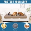 image:imageSmiry Waterproof Couch Cushion Covers Stretch Sofa Cushion Cover  Waterproof Elastic NonSlip Soft Washable Sofa Slipcover Furniture Protector for Pets Kid 3 PackMocha