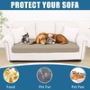 image:imageSmiry Waterproof Couch Cushion Covers Stretch Sofa Cushion Cover  Waterproof Elastic NonSlip Soft Washable Sofa Slipcover Furniture Protector for Pets Kid 3 PackKhaki