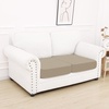 image:imageSmiry Waterproof Couch Cushion Covers Stretch Sofa Cushion Cover  Waterproof Elastic NonSlip Soft Washable Sofa Slipcover Furniture Protector for Pets Kid 3 PackKhaki