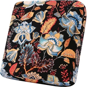 image:imageSmiry Printed Couch Cushion Covers Stretch Couch Covers for Sofa  Soft Washable Sofa Slipcover NonSlip Patio Furniture Protector for Indoor and Outdoor 3 PackBlack and Orange