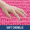 image:imageSmiry Bathroom Rugs 24X16 Extra Soft Rubber Backing Chenille Bath Mats  Hot Pink Machine Washable Non Slip Quick Dry Bath Mats for Bathroom Floor Tub Shower Home Decor Accessories
