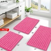 image:imageSmiry Bathroom Rugs 24X16 Extra Soft Rubber Backing Chenille Bath Mats  Hot Pink Machine Washable Non Slip Quick Dry Bath Mats for Bathroom Floor Tub Shower Home Decor Accessories