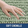 image:imageSmiry Bathroom Rugs 24X16 Extra Soft Rubber Backing Chenille Bath Mats  Sage Green Machine Washable Non Slip Quick Dry Bath Mats for Bathroom Floor Tub Shower Home Decor Accessories