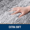 image:imageSmiry Bathroom Rugs 32x20 Extra Soft Absorbent Striped Microfiber Bath Mat Machine Washable Rubber Backing Bath Rugs for Tub amp Shower Modern Home Decor Accessories GreyGrey