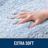 image:imageSmiry Bathroom Rugs 32x20 Extra Soft Absorbent Striped Microfiber Bath Mat Machine Washable Rubber Backing Bath Rugs for Tub amp Shower Modern Home Decor Accessories GreyBlue