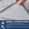 image:imageSmiry Bathroom Rugs 32x20 Extra Soft Absorbent Striped Microfiber Bath Mat Machine Washable Rubber Backing Bath Rugs for Tub amp Shower Modern Home Decor Accessories GreyGrey