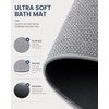 image:imageSmiry Bathroom Rugs Set 2 Piece30x20 Plus UShape 24X20 Soft Absorbent Bath Mat Non Slip Machine Washable Quick Dry Bath Rugs for Bathroom Floor Tub Shower Grey