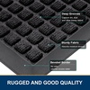 image:imageSmiry Front Door Mat Outside Entrance Black 295 x 17 and Memory Foam Bath Mat Black 30 x 20 2 Item Bundle