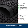 image:imageSmiry Front Door Mat Outside Entrance Black 295 x 17 and Memory Foam Bath Mat Black 30 x 20 2 Item Bundle