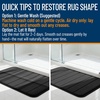 image:imageSoft Memory Foam Bath Mat Non  Slip Bathroom Bathmat Water  Absorbent Bath Rubber Back Runner Kitchen and Bath Rug Mat 16x24 Black