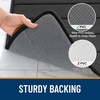 image:imageSoft Memory Foam Bath Mat Non  Slip Bathroom Bathmat Water  Absorbent Bath Rubber Back Runner Kitchen and Bath Rug Mat 16x24 Black