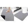 image:imageSmiry Bathroom Rugs Set 2 Piece30x20 Plus UShape 20X20 Soft Absorbent Bath Mat Non Slip Machine Washable Quick Dry Bath Rugs for Bathroom Floor Tub Shower Grey