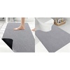image:imageSmiry Bathroom Rugs Set 2 Piece30x20 Plus UShape 24X20 Soft Absorbent Bath Mat Non Slip Machine Washable Quick Dry Bath Rugs for Bathroom Floor Tub Shower Grey