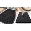 image:imageSmiry Front Door Mat Outside Entrance Black 295 x 17 and Memory Foam Bath Mat Black 30 x 20 2 Item Bundle