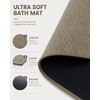 image:imageSmiry Bath Rugs 30x20 Non Slip Washable Modern Woven Bath Mats Super Soft Absorbent for Bathroom Floor Tub Shower Home Decor Accessories BrownBrown