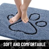 image:imageSmiry Dog Door Mat for Muddy Paws Absorbent Non Slip Dirt Trapper 47x32Airy Blue and Black
