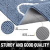 image:imageSmiry Dog Door Mat for Muddy Paws Absorbent Non Slip Dirt Trapper 47x32Airy Blue and White