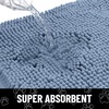 image:imageSmiry Dog Door Mat for Muddy Paws Absorbent Non Slip Dirt Trapper 47x32Airy Blue and White