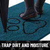 image:imageSmiry Dog Door Mat for Muddy Paws Absorbent Non Slip Dirt Trapper 47x32Atlantic Blue and Black