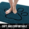 image:imageSmiry Dog Door Mat for Muddy Paws Absorbent Non Slip Dirt Trapper 47x32Atlantic Blue and Black