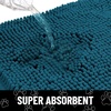 image:imageSmiry Dog Door Mat for Muddy Paws Absorbent Non Slip Dirt Trapper 47x32Atlantic Blue and Black