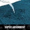 image:imageSmiry Dog Door Mat for Muddy Paws Absorbent Non Slip Dirt Trapper 47x32Atlantic Blue and White