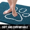 image:imageSmiry Dog Door Mat for Muddy Paws Absorbent Non Slip Dirt Trapper 47x32Atlantic Blue and White