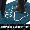 image:imageSmiry Dog Door Mat for Muddy Paws Absorbent Non Slip Dirt Trapper 47x32Atlantic Blue and White