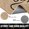 image:imageSmiry Dog Door Mat for Muddy Paws Absorbent Non Slip Dirt Trapper 47x32Beige and Black