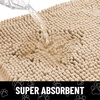 image:imageSmiry Dog Door Mat for Muddy Paws Absorbent Non Slip Dirt Trapper 47x32Beige and Black
