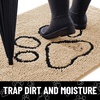 image:imageSmiry Dog Door Mat for Muddy Paws Absorbent Non Slip Dirt Trapper 47x32Beige and Black