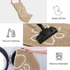 image:imageSmiry Dog Door Mat for Muddy Paws Absorbent Non Slip Dirt Trapper 47x32Beige and White